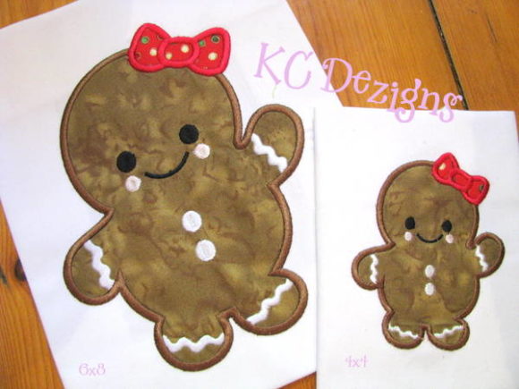 Baby Gingerbread with Bow Embroidery Design Review