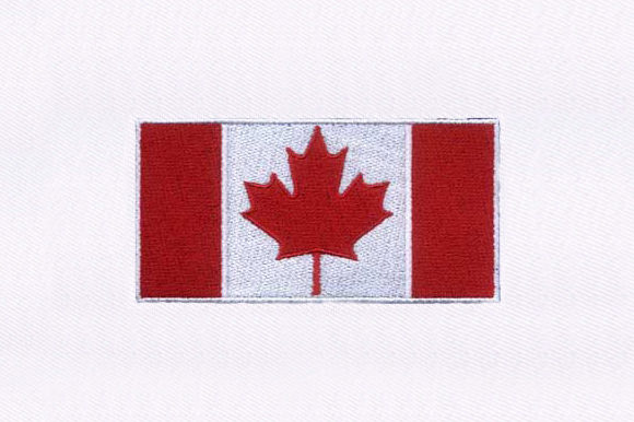 Bordered Canada Flag Design Review
