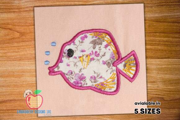 Cartoon Fish with Air Bubbles Applique Review