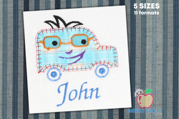 Cartoon Toy Van with Sunglasses Applique Review
