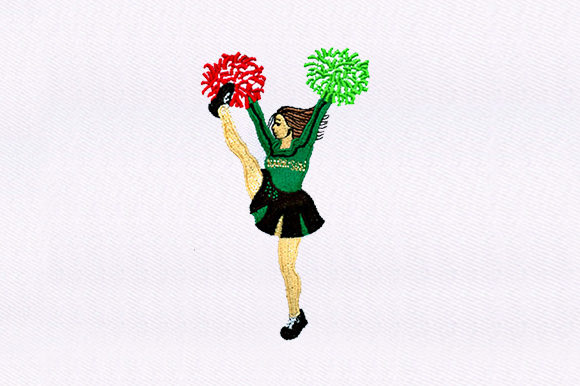 Cheerleading Girl Design Review for Seasonal Embroidery
