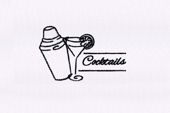 Cocktail Shaker Embroidery Review