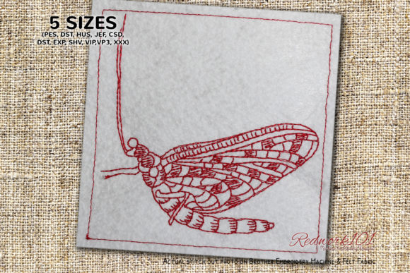 Mayfly Lineart Embroidery Review