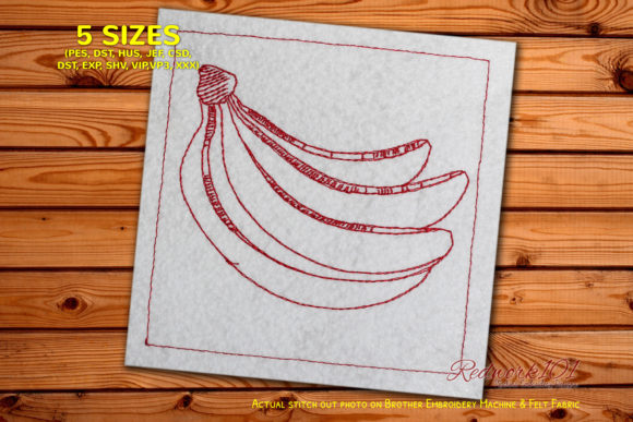 Organic Banana Redwork Embroidery Review