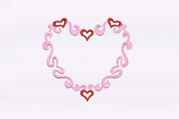 Outlined Heart Embroidery Review for Boutique Sweatshirts