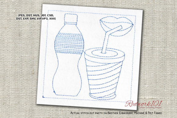 Soda Bottle Machine Embroidery Design Review